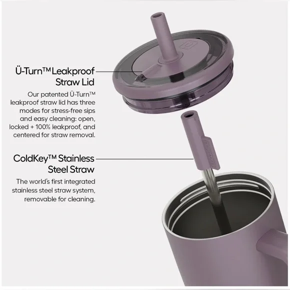 BRUMATE 40oz. Era 100% Leakproof Straw Tumbler in Purple & Green Pattern NWT - Picture 5 of 7